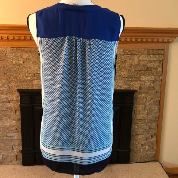 Ann Taylor Loft Printed Polyester Top Size Small‎ - Picture 3 of 7